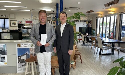 京田辺市長　ご来店いただきました